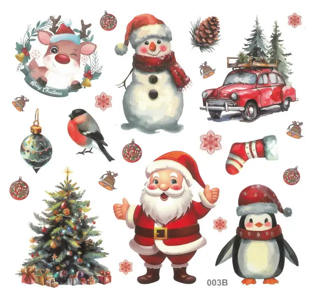 Samolepky papírové Christmas 01