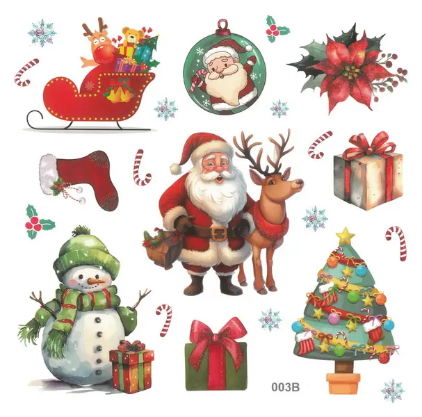 Samolepky papírové Christmas 04