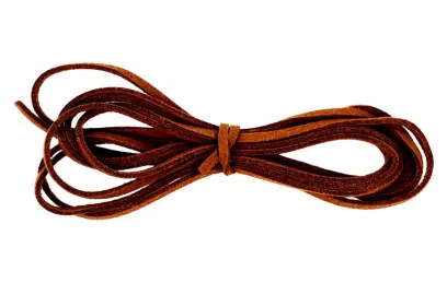 Šňůrka na výrobu šperků imitace kůže tmavě hnědá