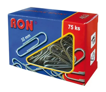Spony dopisní 453 32 mm 75 ks