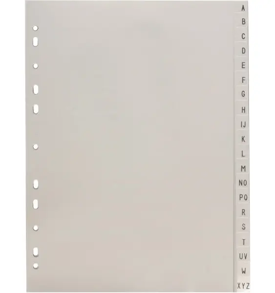 Rozlišovač A4 A-Z PP šedý