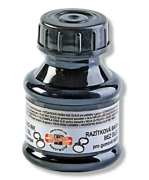 Barva razítková černá 50 g