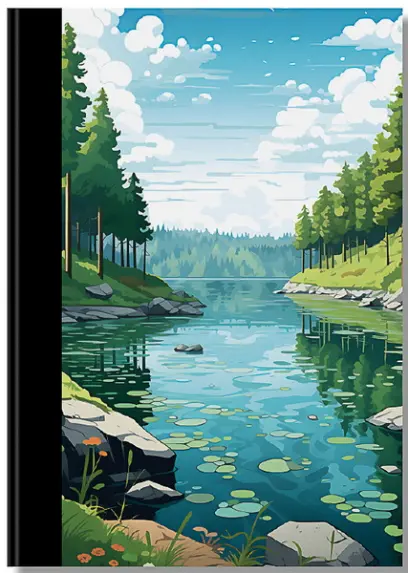 Kniha záznamní A4 200 listů linka lamino