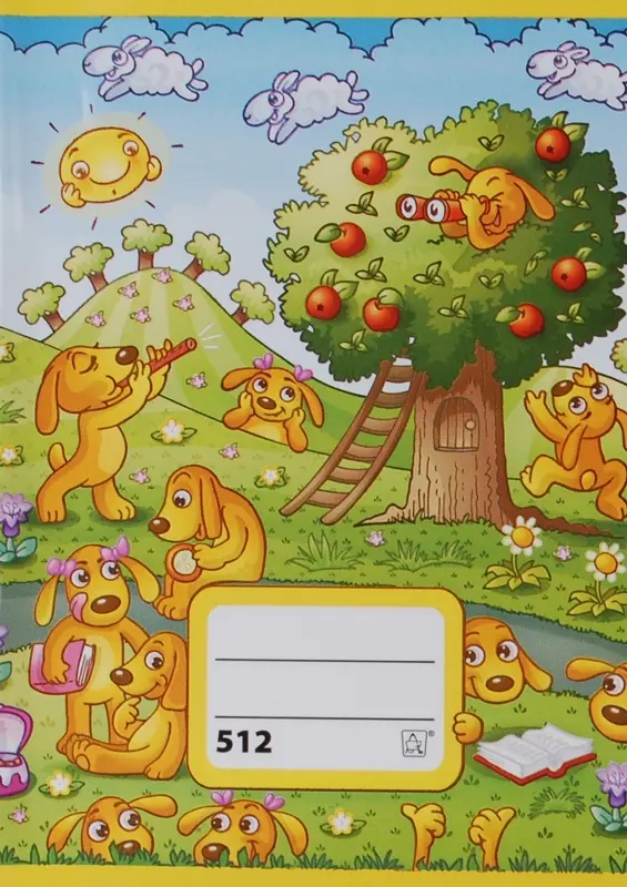 Sešit 512 bezdřevý, formát A5, 10 listů, linka 16 mm Školáček