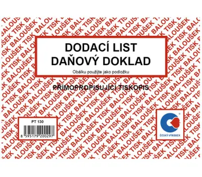 Dodací listy A6 SP