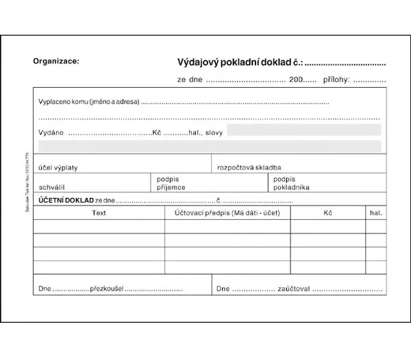 VPD A6 SP pro podvojné účetníctví