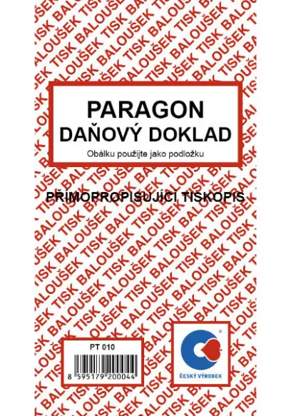 Paragon SP daňový doklad