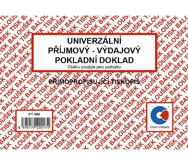 Doklad univerzální A6 SP příjmový i výdajový