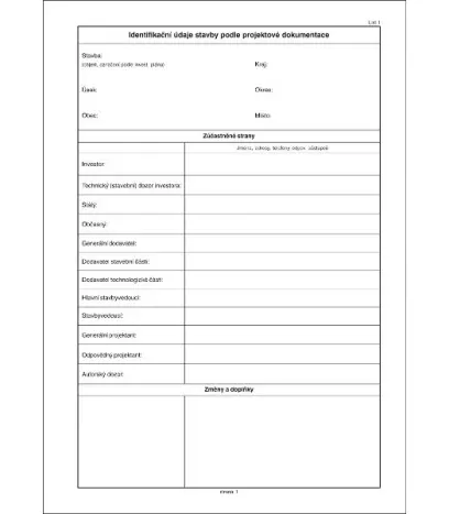 Deník stavební A4 SP