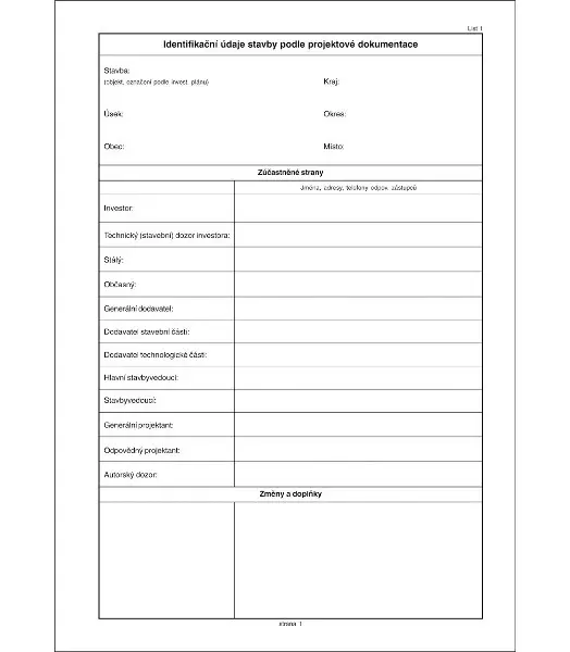 Deník stavební A4 SP