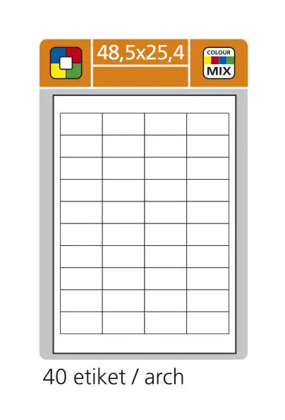 Etikety samolepicí 48,5 x 25,4 mm 30 archů Print
