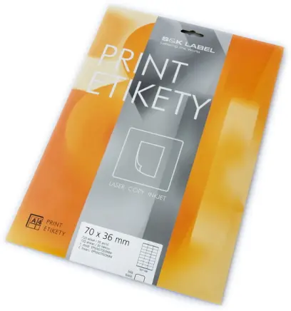 Etikety samolepicí 64 x 21 mm 30 archů Print