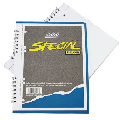 Blok spirálový A5 čistý 50 listů Bobo Speciál