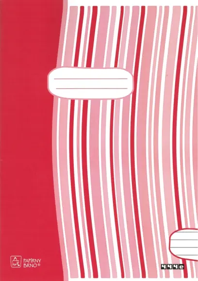 Sešit 444 recyklovaný, formát A4, 40 listů, linkovaný - 8 mm