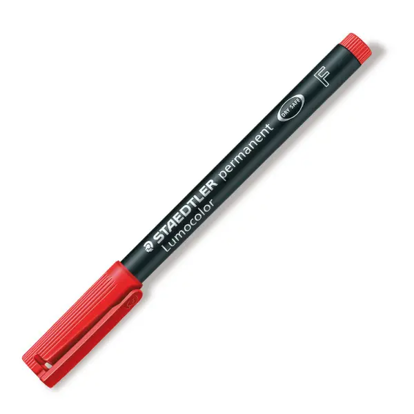 Popisovač nestíratelný 318-2 červený stopa 0,6 mm