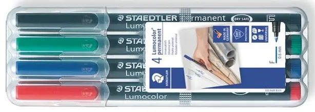 Popisovač nestíratelný 318 WP4 sada 4 barvy