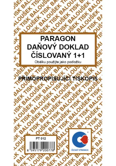 Paragon SP číslovaný daňový