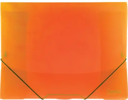 Mapa 3 klopá s gumou PP Opaline oranžová