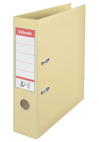 Pořadač pákový 75 mm celoplastový krémový