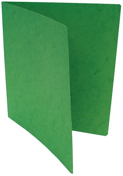 Mapa bez klop odkládací prešpan zelená