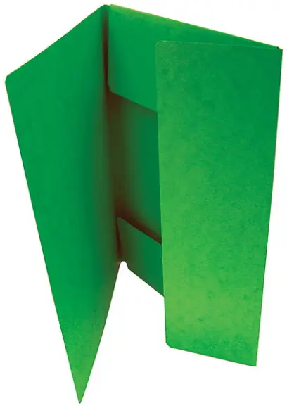 Mapa 3 klopá odkládací prešpan zelená