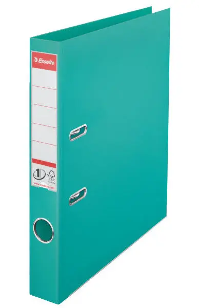 Pořadač pákový 50 mm celoplastový tyrkysový