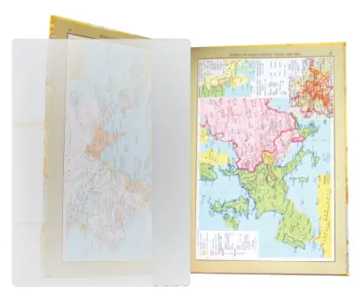 Obal na atlas světa průhledný