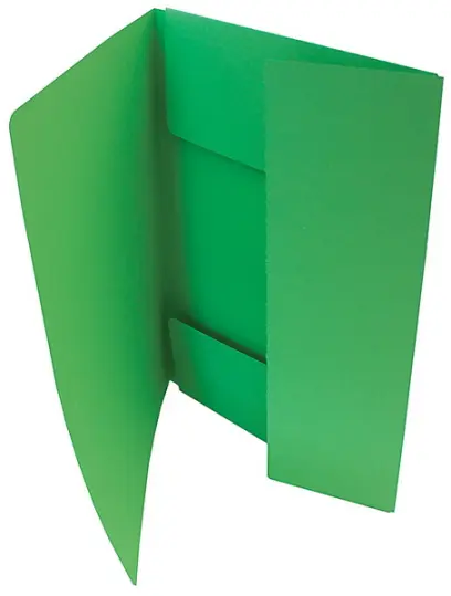 Mapa 3 klopá odkládací zelená