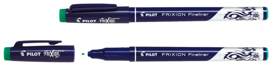 Popisovač gumovací FriXion Fineliner zelený