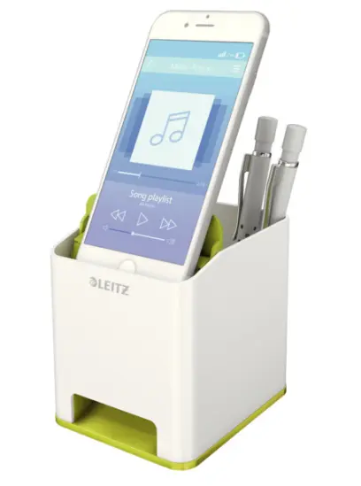 Stojánek na tužky Leitz WOW hudební zelený