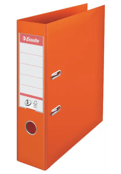 Pořadač pákový 75 mm celoplastový oranžový