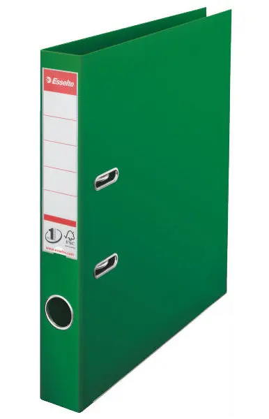 Pořadač pákový 50 mm celoplastový zelený