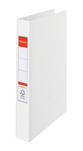 Pořadač 4 kroužkový 35 mm celoplastový bílý