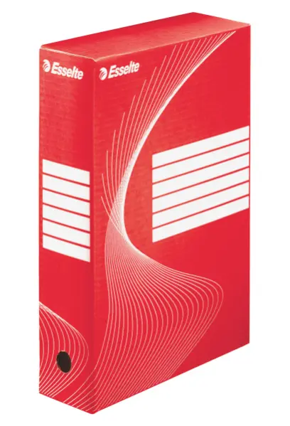 Krabice archivační 80 mm Esselte červená
