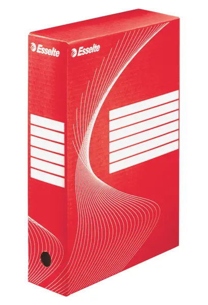 Krabice archivační 80 mm Esselte červená