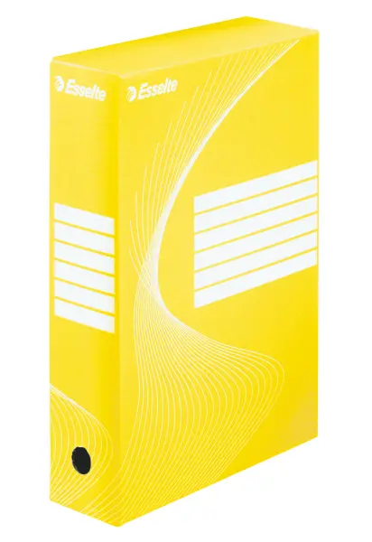 Krabice archivační 80 mm Esselte žlutá