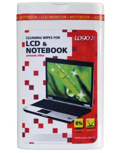 Ubrousky na čištění LCD obrazovek v dóze 50 ks