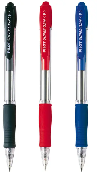 Pero kuličkové BPGP10RF červené Super Grip