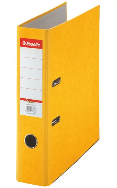 Pořadač pákový 75 mm prešpanový žlutý