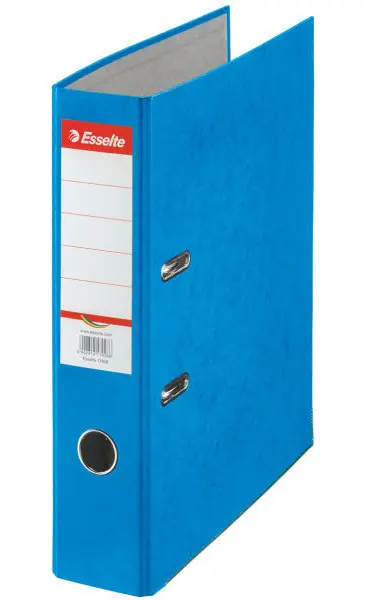 Pořadač pákový 75 mm prešpanový modrý