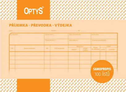 Příjemka převodka výdejka A5 NCR