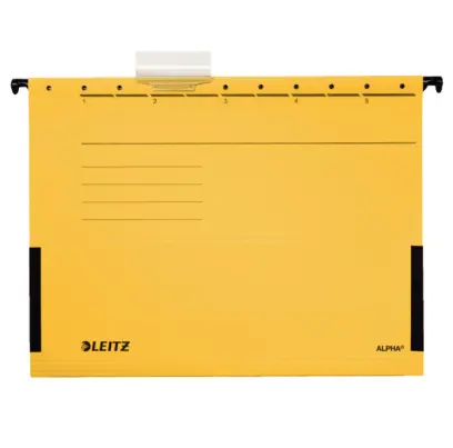 Desky závěsné s bočnicemi Alpha žluté