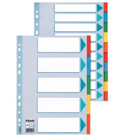 Rozlišovač A4 12 barev kartonový