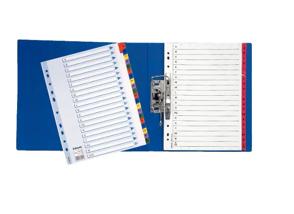 Rozlišovač A4 A-Z MYLAR plastový