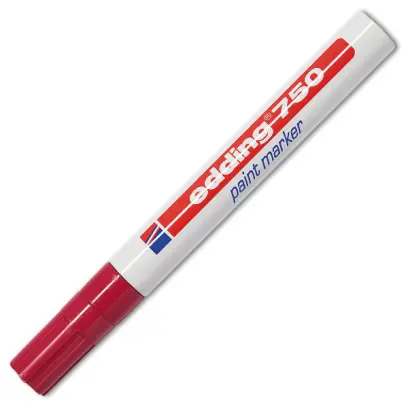 Popisovač lakový Edding 750 červený