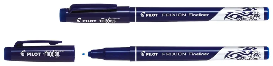 Popisovač gumovací FriXion Fineliner modrý