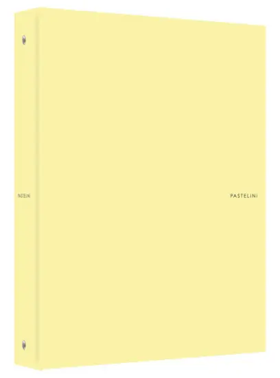 Pořadač 4 kroužkový 40 mm Pastelini žlutý
