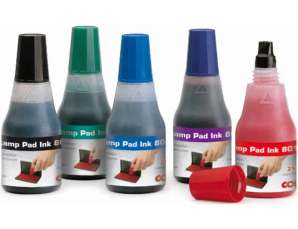 Barva razítková černá Ink 25 ml - 801