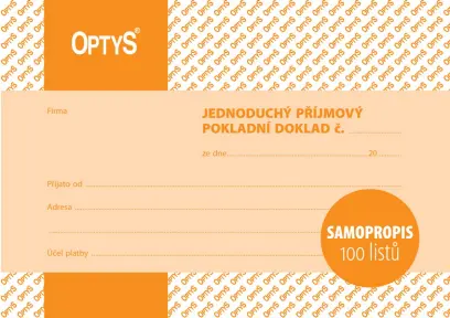 PPD jednoduchý A6 NCR (100 listů)