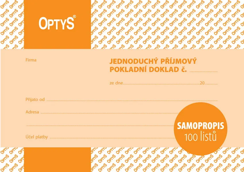 PPD jednoduchý A6 NCR (100 listů)